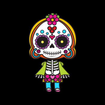 Mexican Sugar Skull Girl Design
