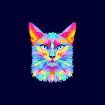 Neon Cat Design