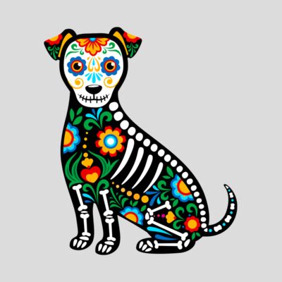 MEXICAN SITTING DOG SKELETON  Thumbnail